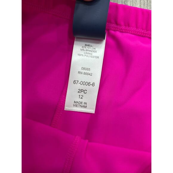 Kim Gravel x Swimsuit For All Womens Pink Floral Padded Tankini Shorts Size 12 - Picture 5 of 9
